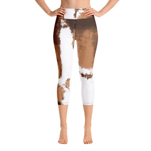 Abstract Woman | Women's Fine Art High-Waist Capris