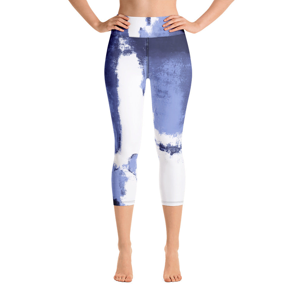 Abstract Woman - Winter Edition | Women's Fine Art High-Waist Capris