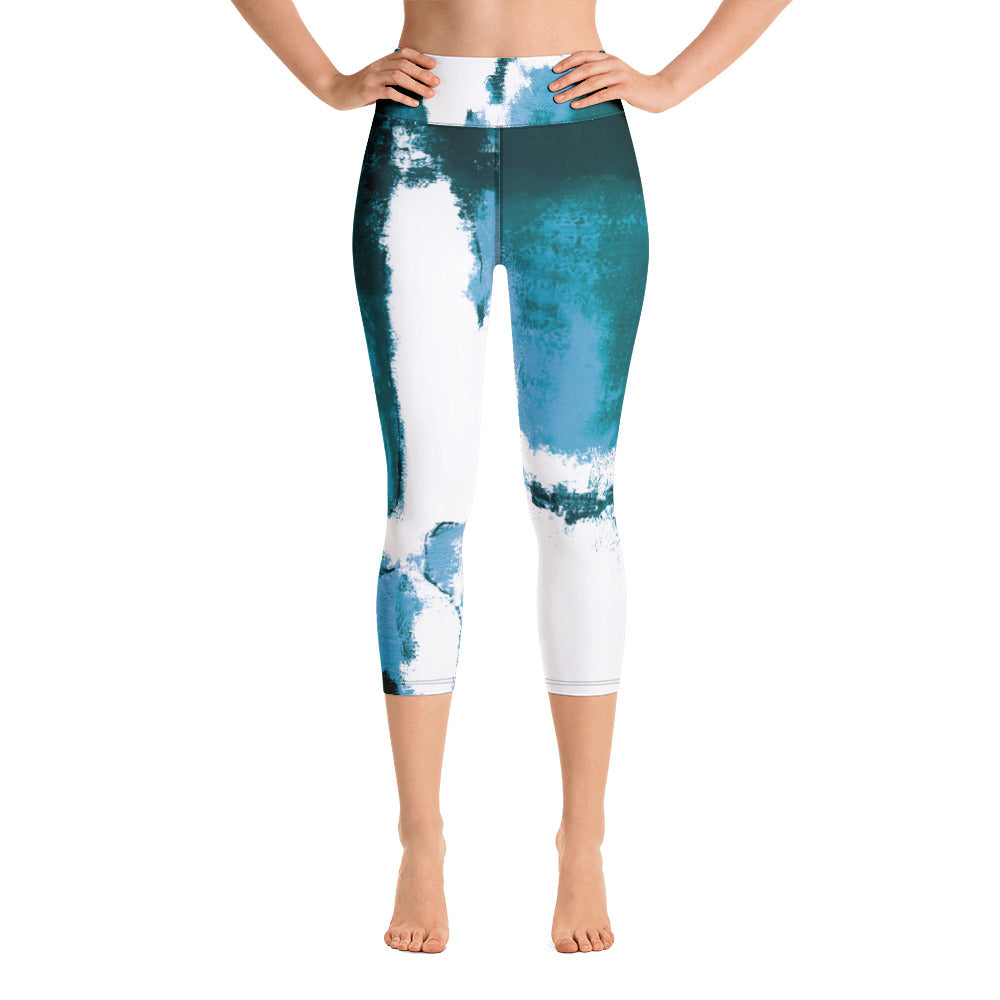 Abstract Woman - Winter Edition | Women's Fine Art High-Waist Capris