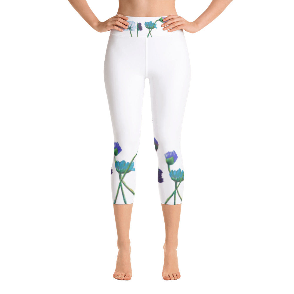 Flower Series | Women's Fine Art High-Waist Capris