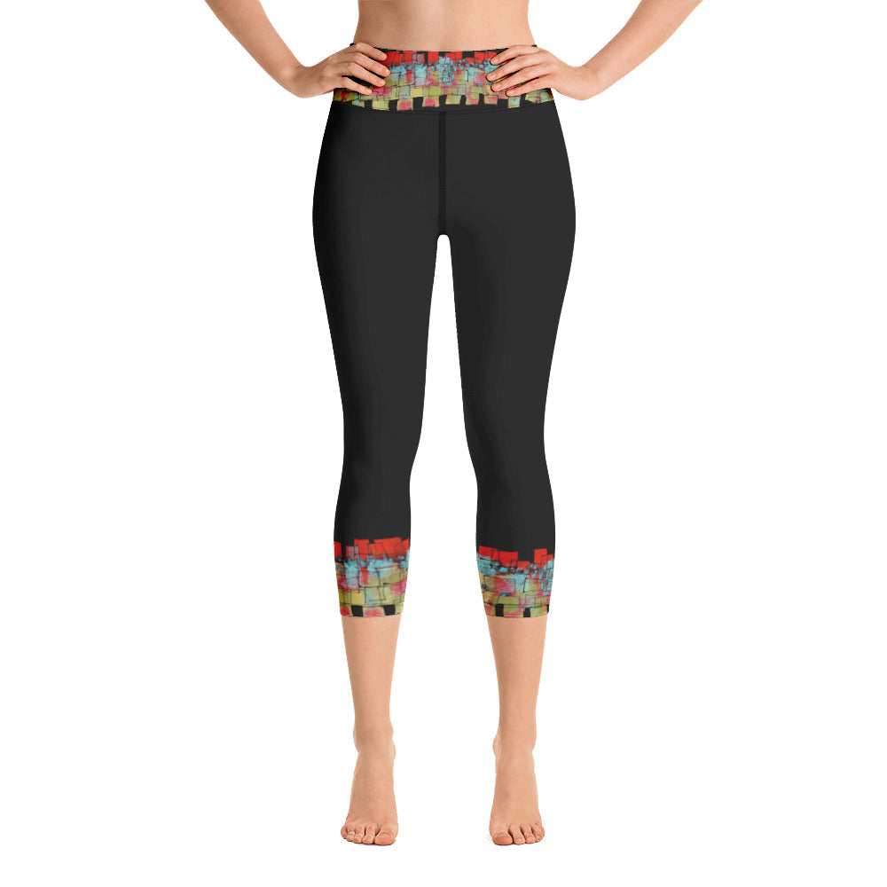 Mosaic Cuffs | Women's Fine Art High-Waist Capris