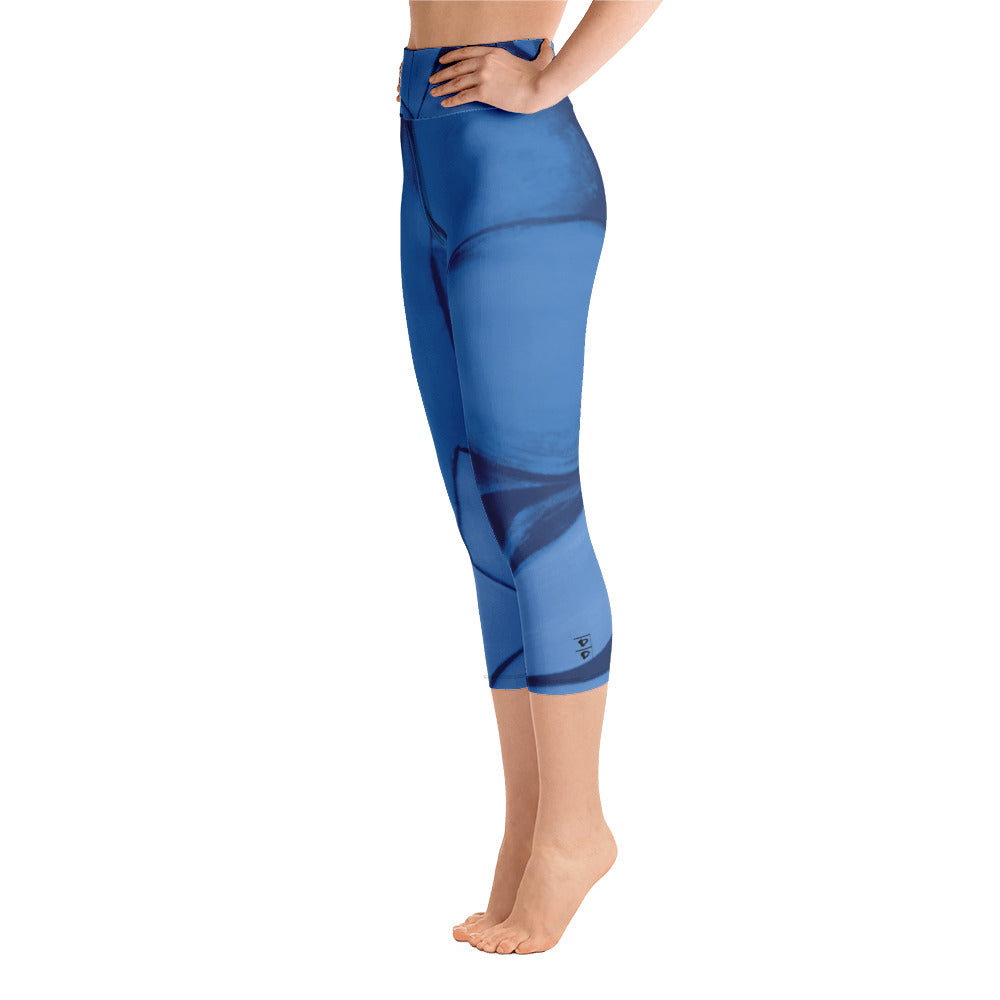 Flower Abstract | Women's Fine Art High-Waist Capris