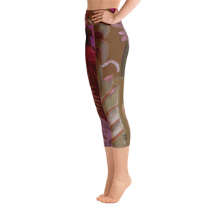 Foliage Browns | Women's Fine Art High-Waist Capris