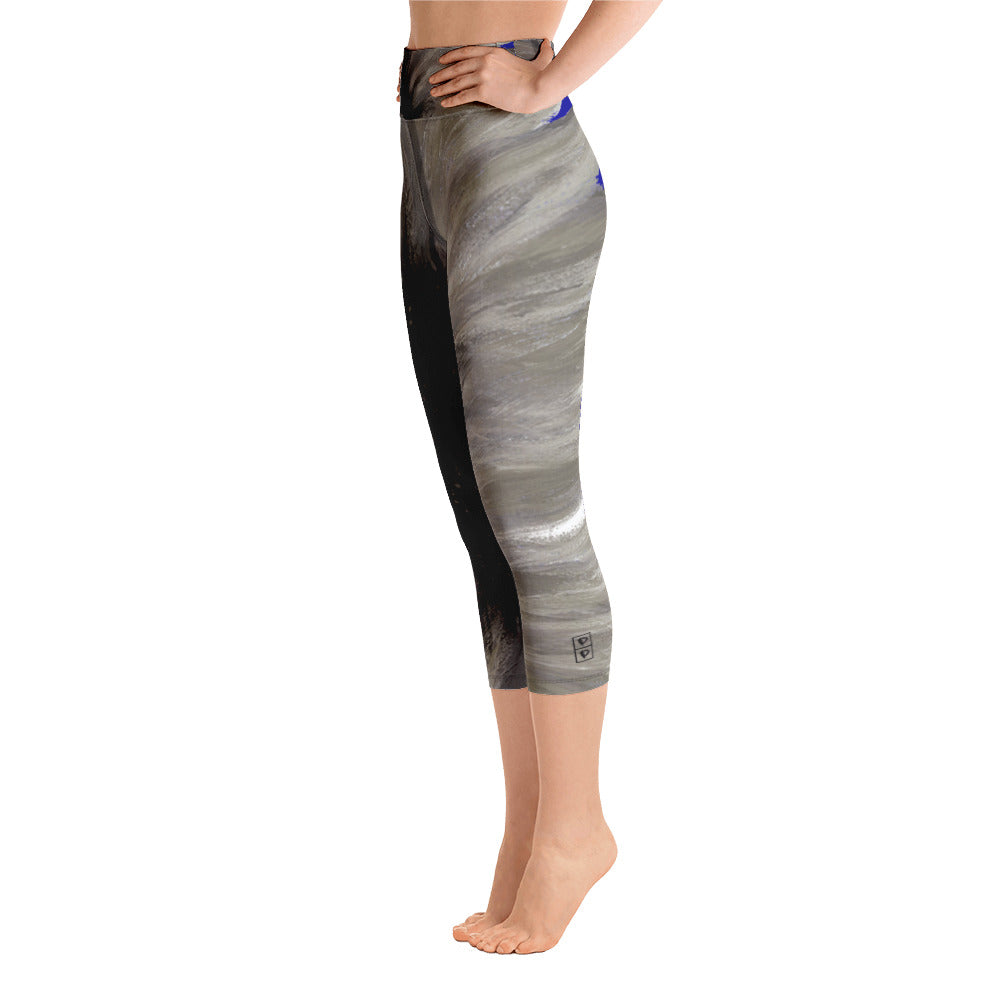 Big Sunflower | Women's Fine Art High-Waist Capris