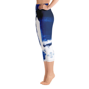 New College Abstract Woman | Women's Fine Art High-Waist Capris