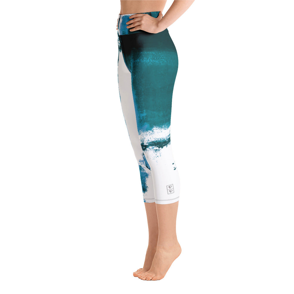 Abstract Woman - Winter Edition | Women's Fine Art High-Waist Capris