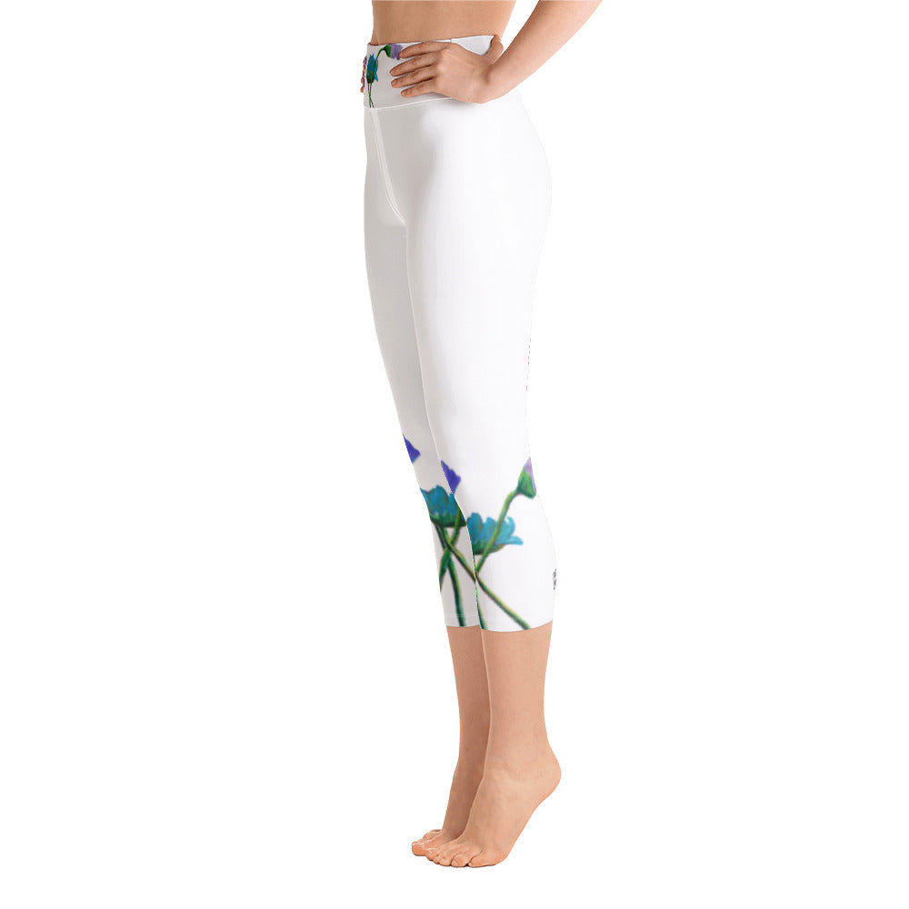 Flower Series | Women's Fine Art High-Waist Capris