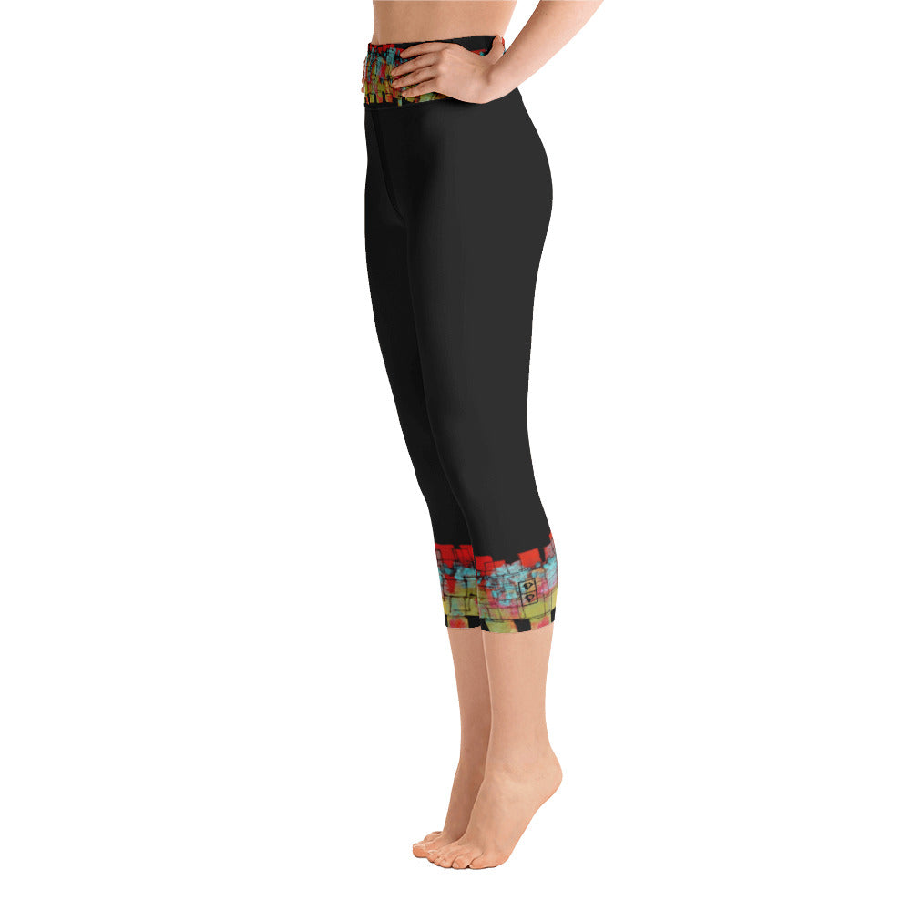 Mosaic Cuffs | Women's Fine Art High-Waist Capris