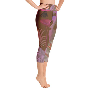 Foliage Browns | Women's Fine Art High-Waist Capris