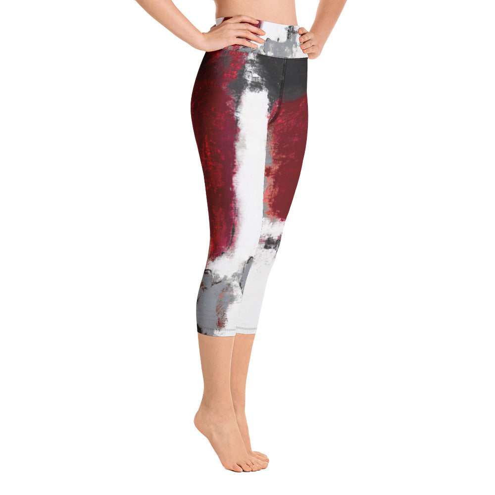 Abstract Woman | Women's Fine Art High-Waist Capris