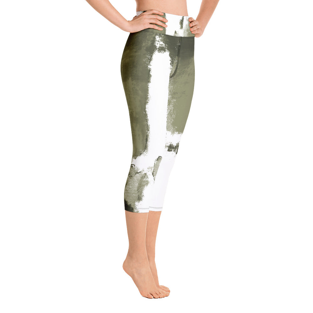 Abstract Woman | Women's Fine Art High-Waist Capris
