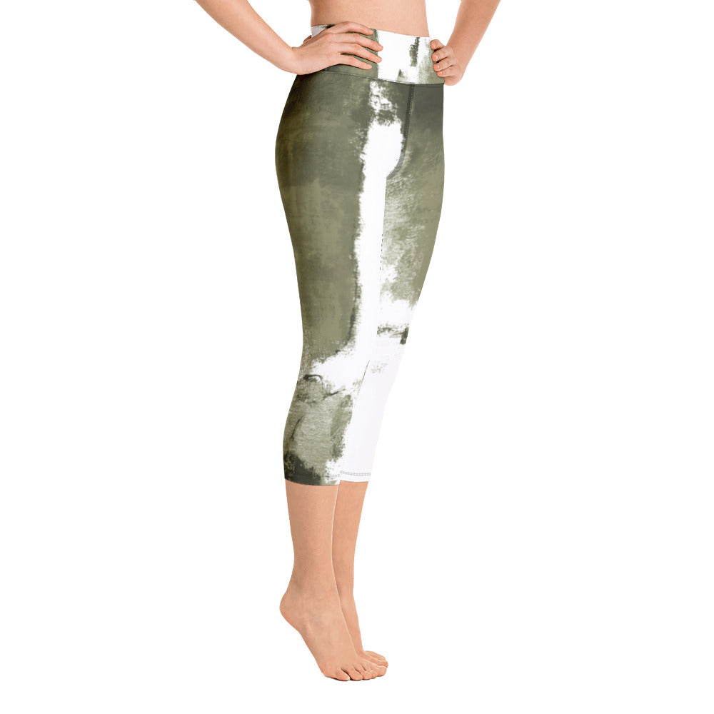 Abstract Woman | Women's Fine Art High-Waist Capris