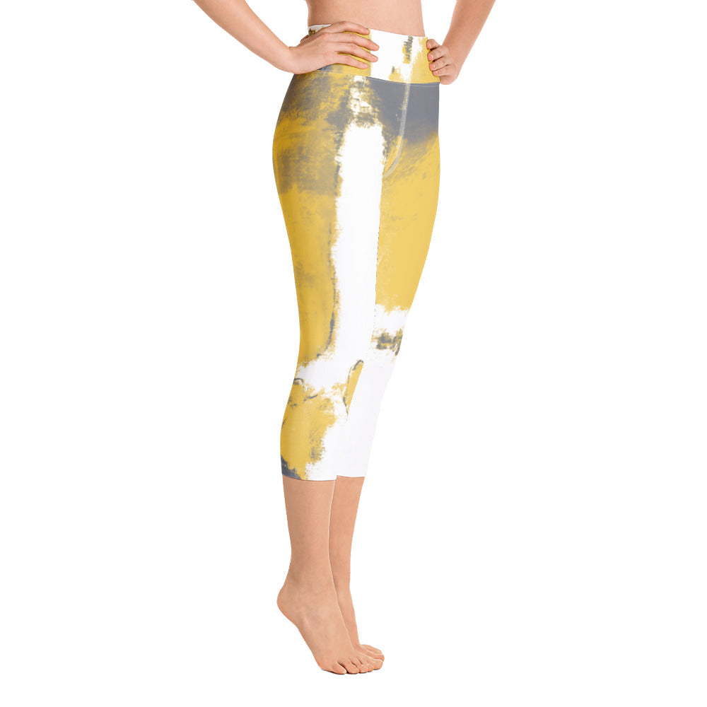 Abstract Woman | Women's Fine Art High-Waist Capris
