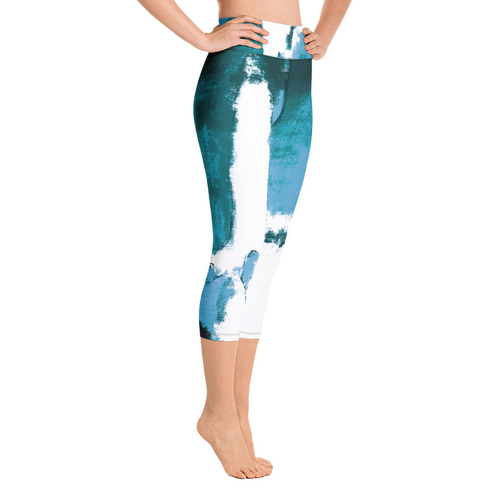 Abstract Woman - Winter Edition | Women's Fine Art High-Waist Capris