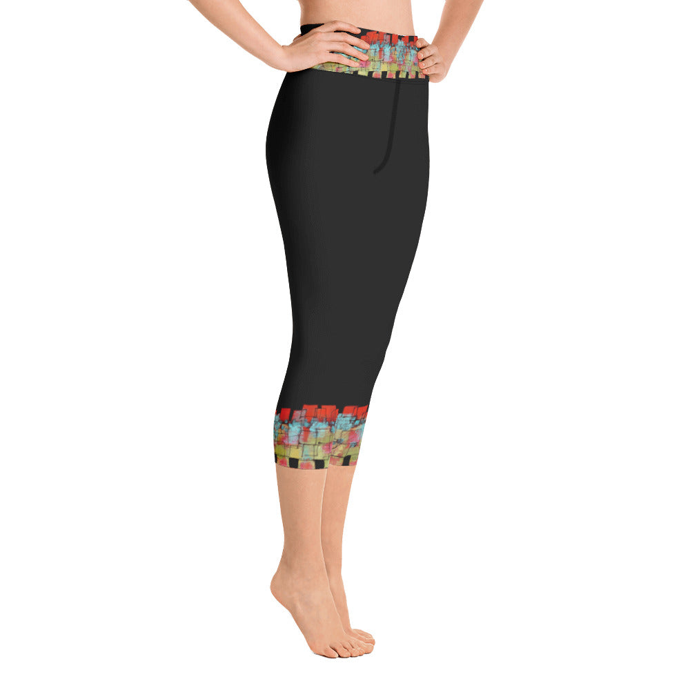Mosaic Cuffs | Women's Fine Art High-Waist Capris