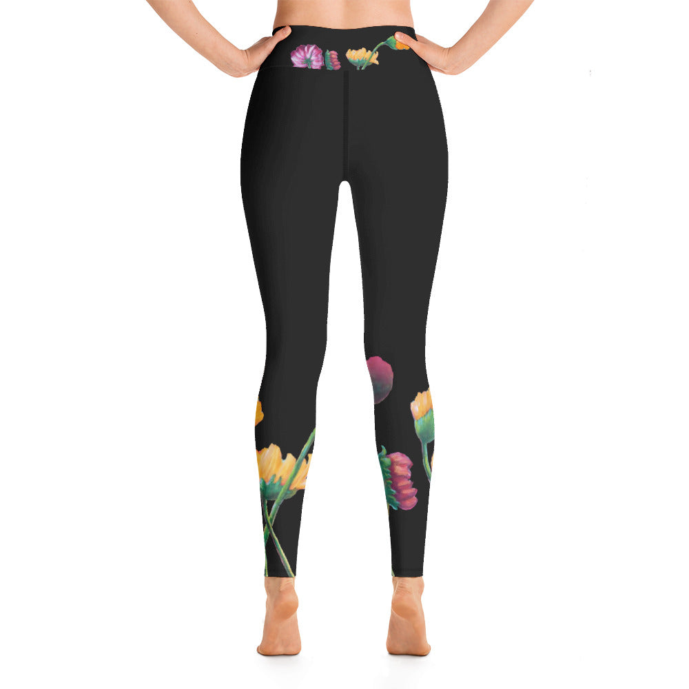 Flower Series | Women's Fine Art High-Waist Leggings
