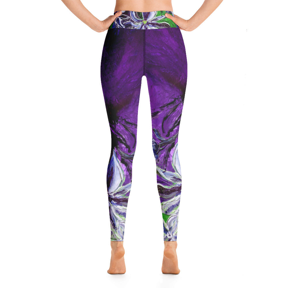 Flores Leggings, Mid-rise Waist