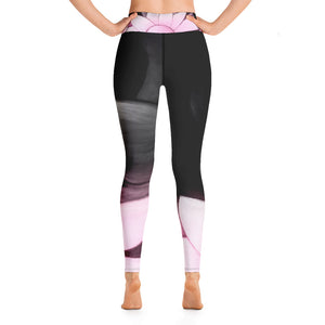 Flower Abstract | Women's Fine Art High-Waist Leggings