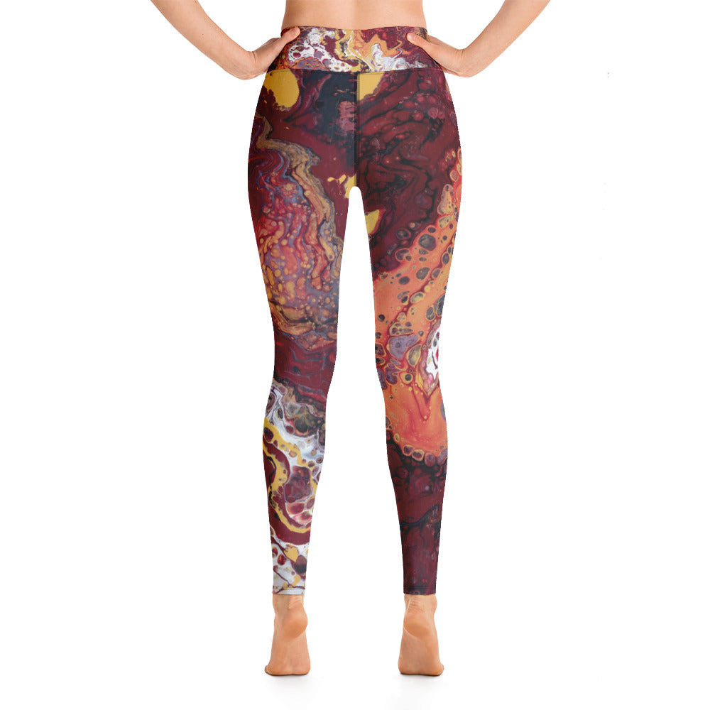Fluid Noles Love - Fall Edition | Women's Fine Art High-Waist Leggings