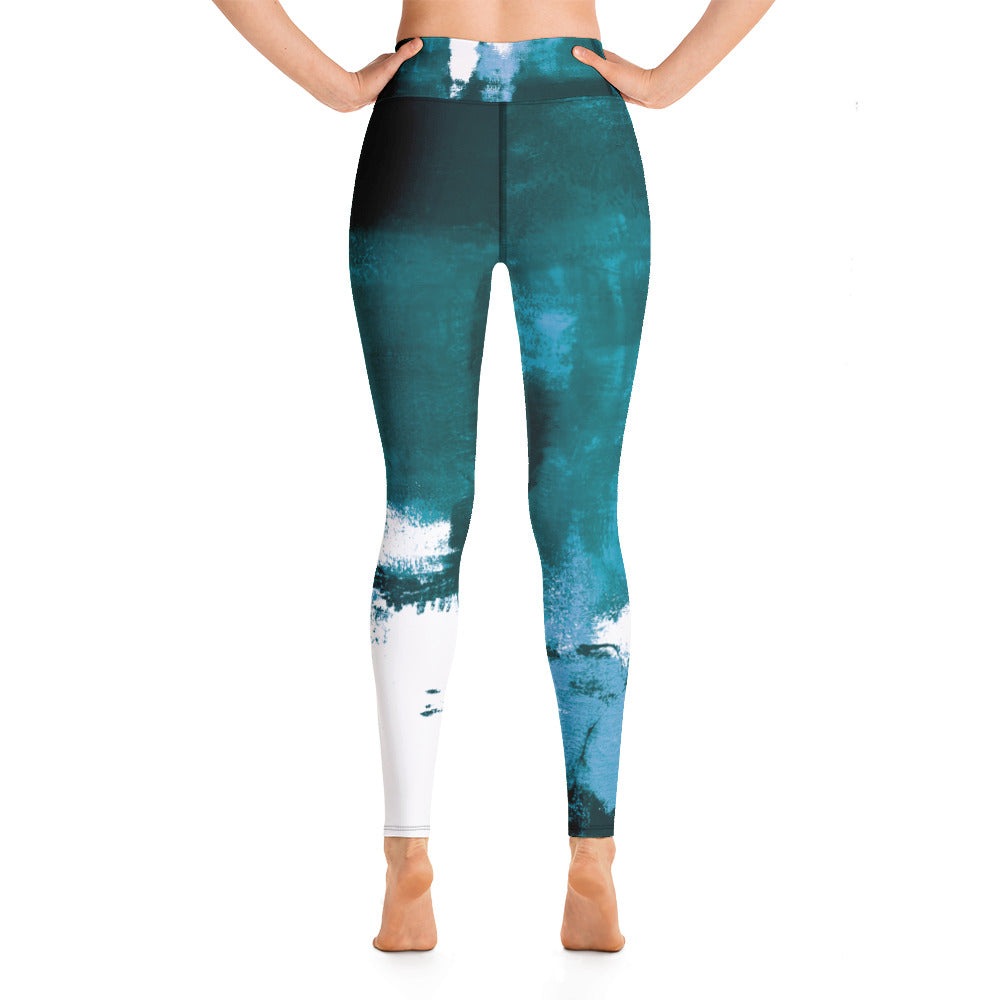 Abstract Woman Winter Edition | Women's Fine Art High-Waist Leggings