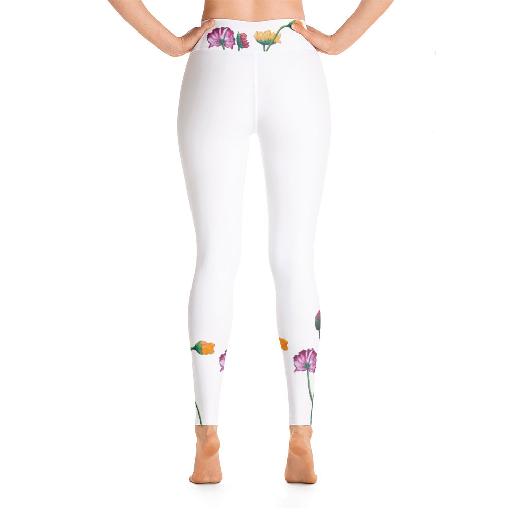 Flower Series | Women's Fine Art High-Waist Leggings