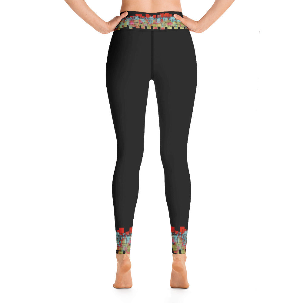 Mosaic Cuffs | Women's Fine Art High-Waist Leggings