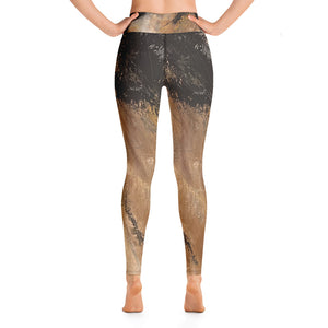 Earth Abstract | Women's Fine Art High-Waist Leggings