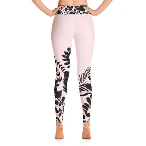 Flowers Silhouette | Women's Fine Art High-Waist Leggings