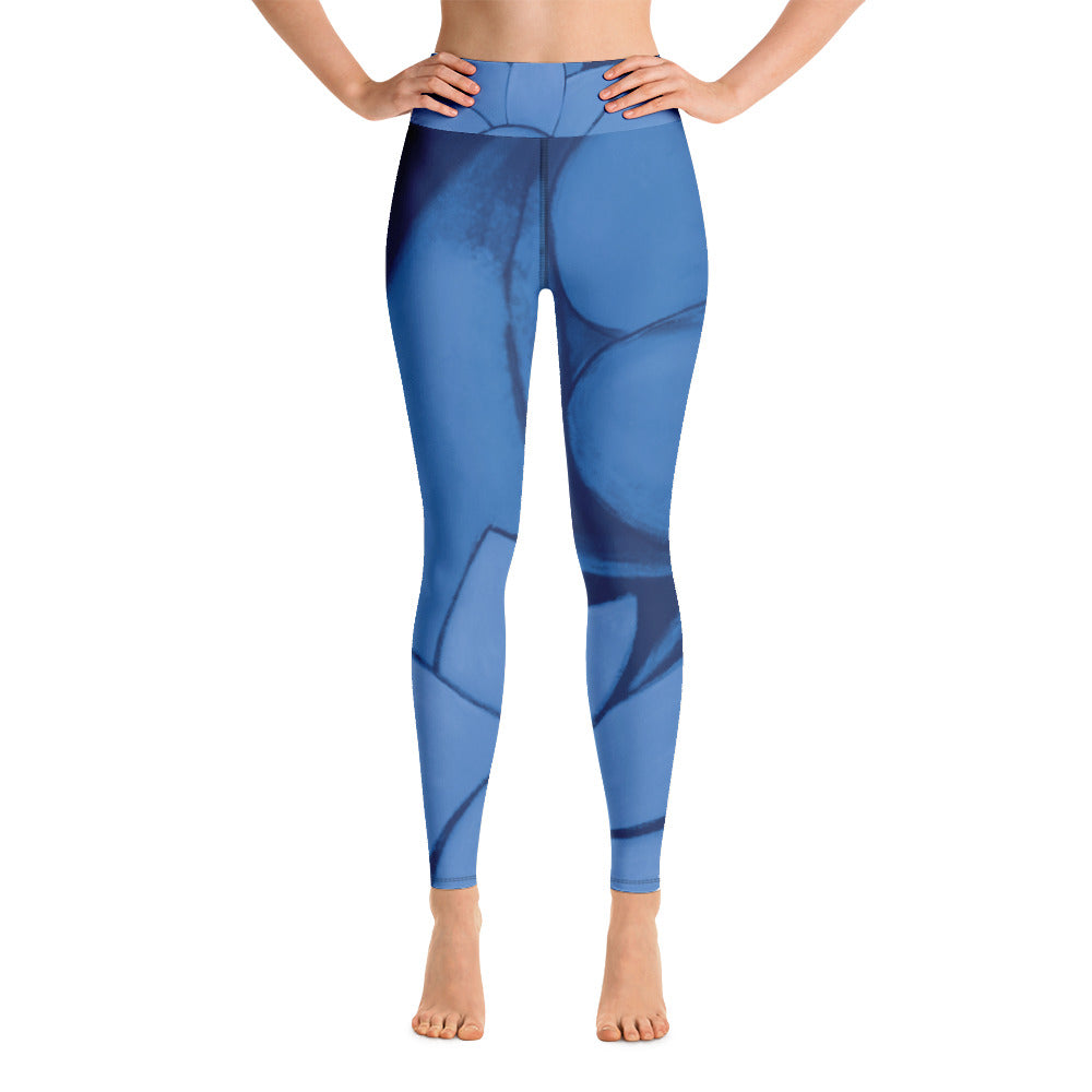 Flower Abstract | Women's Fine Art High-Waist Leggings