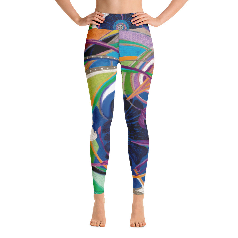 Nicole's Abstracts | Women's Fine Art High-Waist Leggings