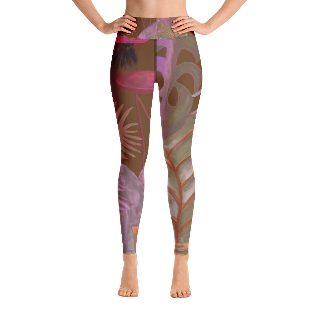 Foliage Browns | Women's Fine Art High-Waist Leggings