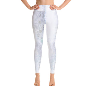 Grey Abstract - Spring Edition | Women's Fine Art High-Waist Leggings