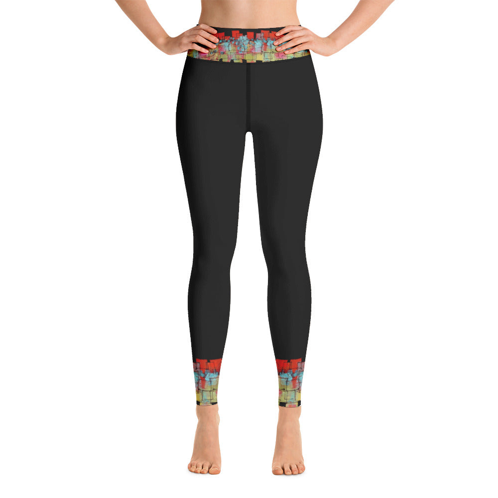 Mosaic Cuffs | Women's Fine Art High-Waist Leggings