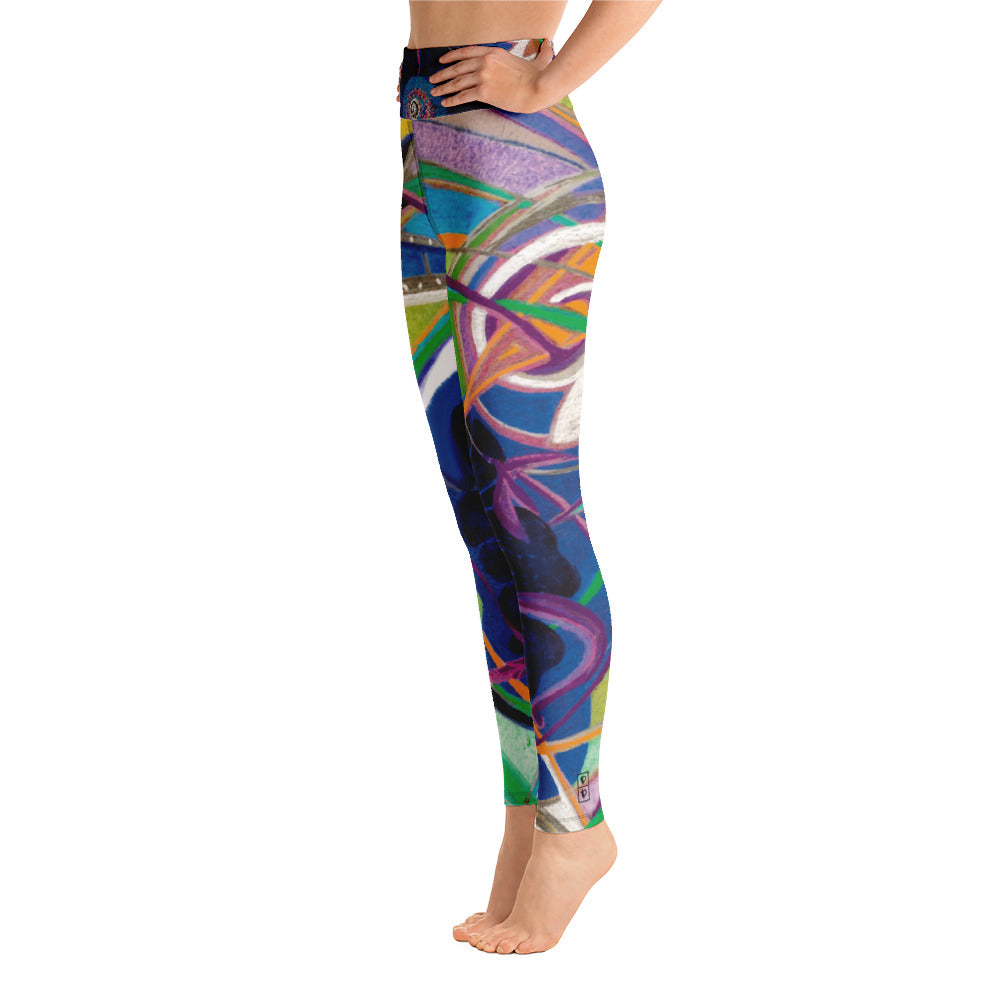 Nicole's Abstracts | Women's Fine Art High-Waist Leggings