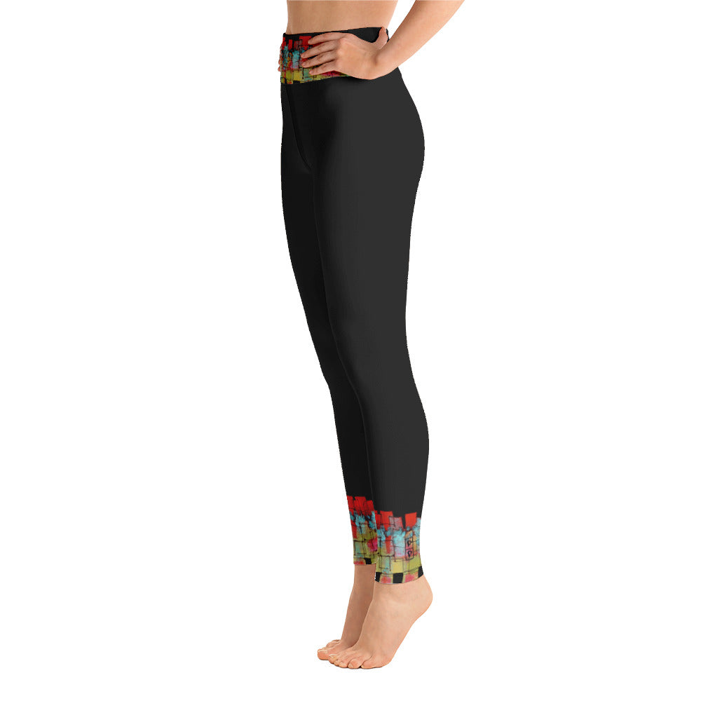 Mosaic Cuffs | Women's Fine Art High-Waist Leggings
