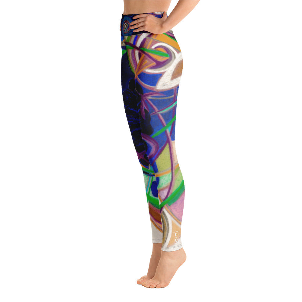 Nicole's Abstract III | Women's Fine Art High-Waist Leggings