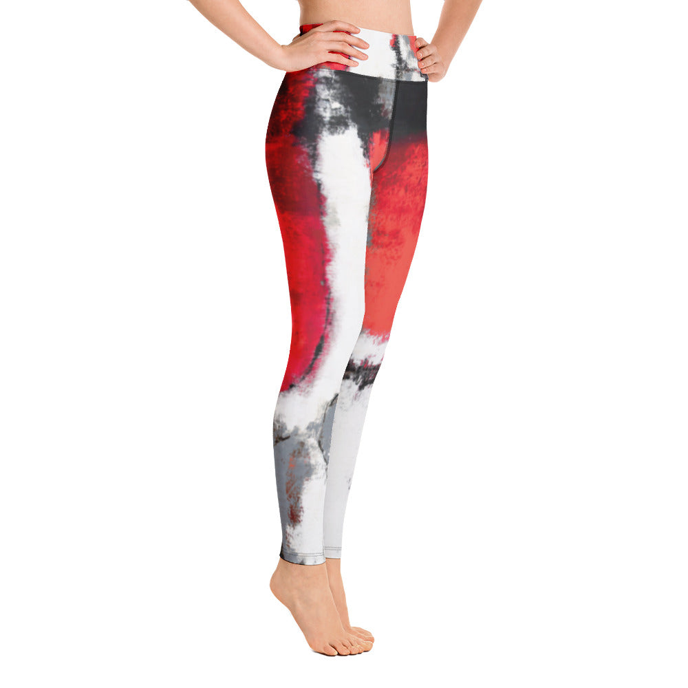 Abstract Woman Black and White | Women's Fine Art High-Waist Leggings
