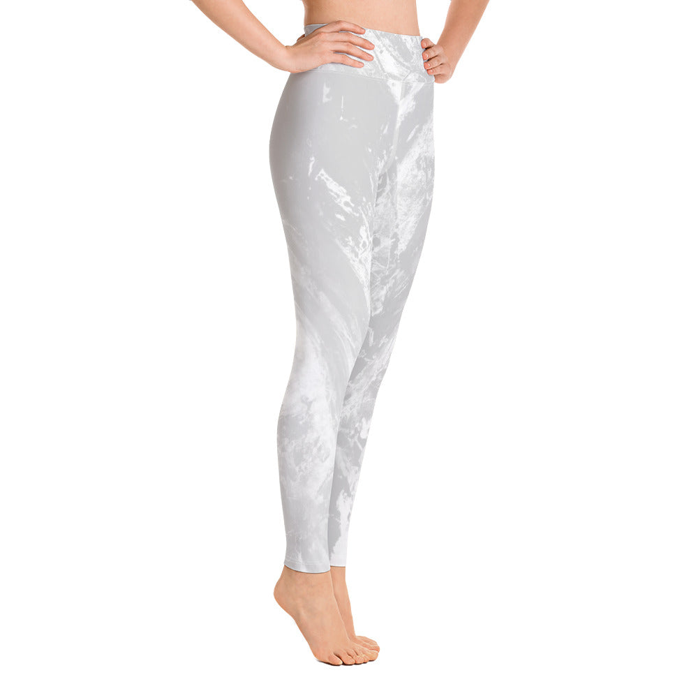 Courageous Pale Grey | Women's Fine Art High-Waist Leggings