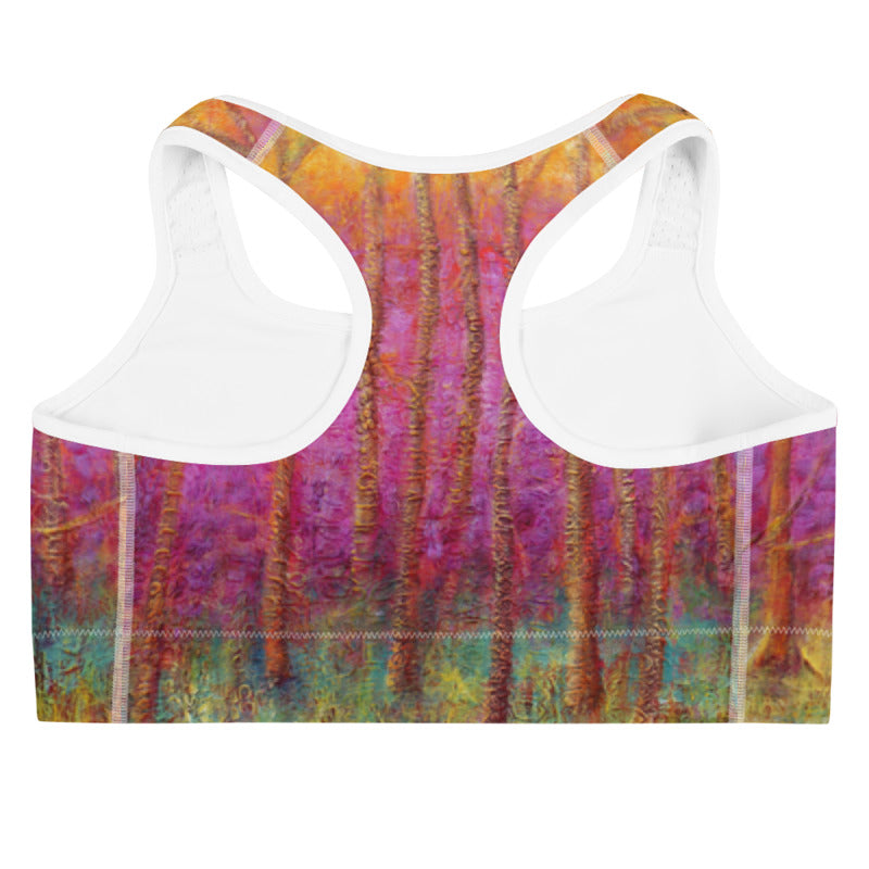Fuchsia Trees | Women's Fine Art Sports Bra